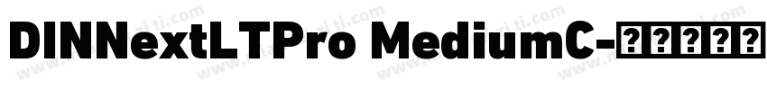 DINNextLTPro MediumC字体转换